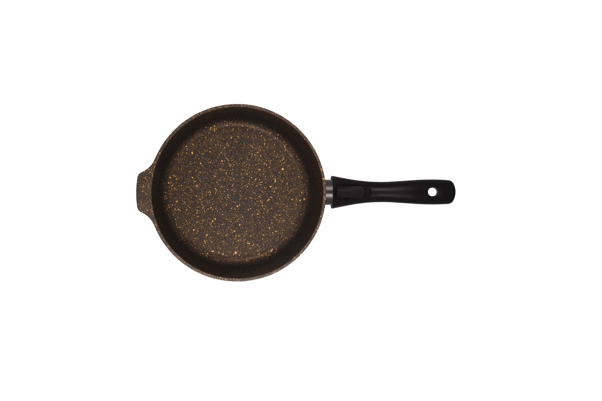 сгчз242а Сковорода глубокая 24 см со съёмной ручкой, со стеклянной крышкой АП линия Грация (черный_золото) 2 пнг 